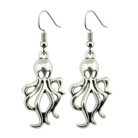 Earrings - Octopus - Kraken - Silver