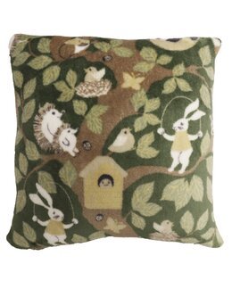 Kuddfodral Fleece Skogsliv 1-pack Grön - Baby & barn - Linea