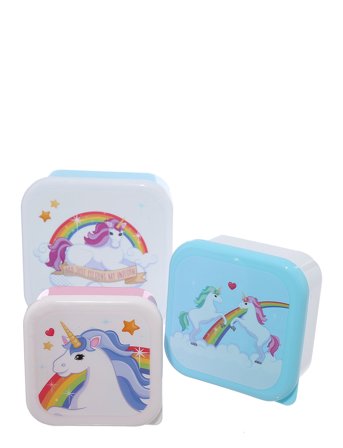 Puckator Set Of 3 Lunch Box S/M/L - Multi/patterned - ONE SIZE