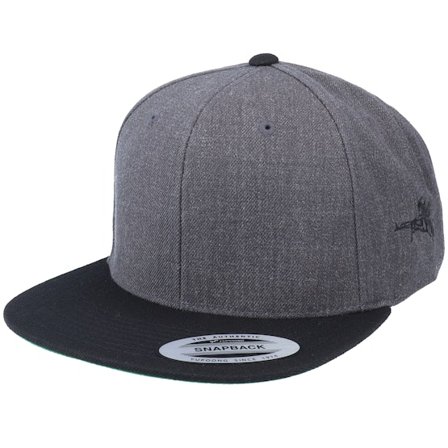 Iconic - Grey - snapback - Cap - Devil & Angel Ak47 Side Grey/Black Snapback - Hatstore