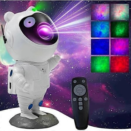 Nattlampa - Stjärnprojektor med LED-lampa - Astronaut