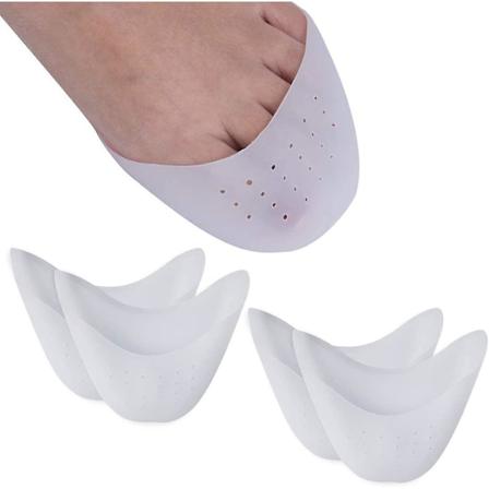 Varvassuojat balettitanssikengille - 2 paria silikonigeelivarvassuojaa varpaille (valkoinen)