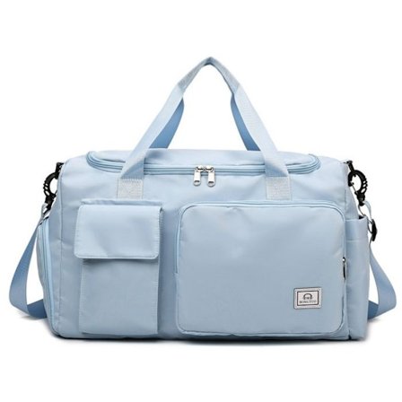 (Lyseblå) Rejsetaske - Oxford stof - 33L - Vandtæt - Separat rum - Lyseblå