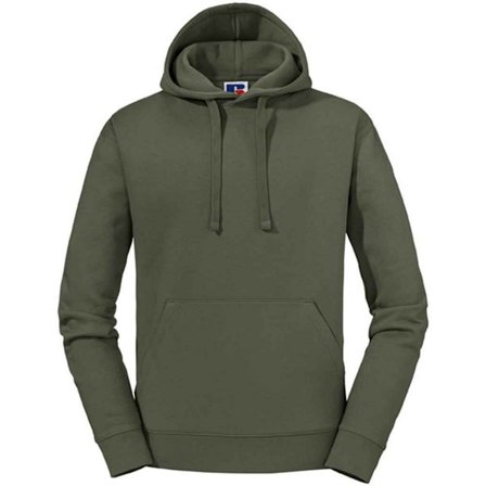 Russell Herr Authentic Hoodie M Olivgrön
