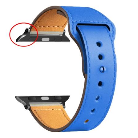 Läderrem För Apple Watch band Ultra 2 49mm 44mm 40mm 38mm/42mm sport loop armband iWatch series 9 8 7 3 4 5 6 se 41mm/45mm B Blue 17 38mm or 40mm 41mm