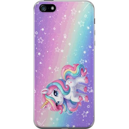 Yhteensopiva Puhelinkuori Apple iPhone 5 Stitch polaroid-kehyksissä sinisillä pastellisävyillä ja suloisilla ilmeillä kollaaseissa sydämillä