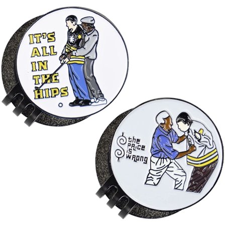 2 Pak Golf Boldmarkører Sjove Store Golfgaver Golf Tilbehør