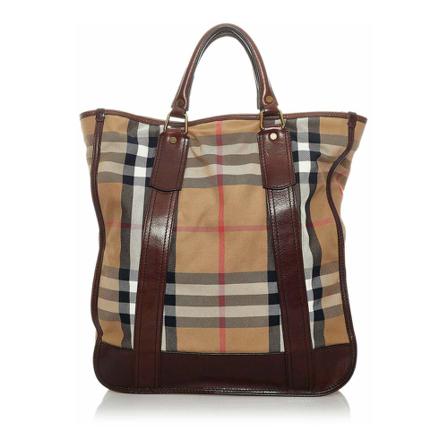 Burberry Vintage, Pre-owned Tote Bags Bruin, Dames, Maat:ONE Size