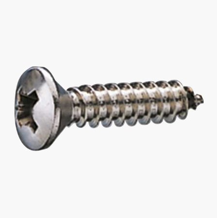 Biltema - Plateskrue linsehode 4 2 x 32 rustfri A4 25 stk.