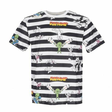 Ripndip t-shirt man looney nerm tee Hvid, Herre T-shirts
