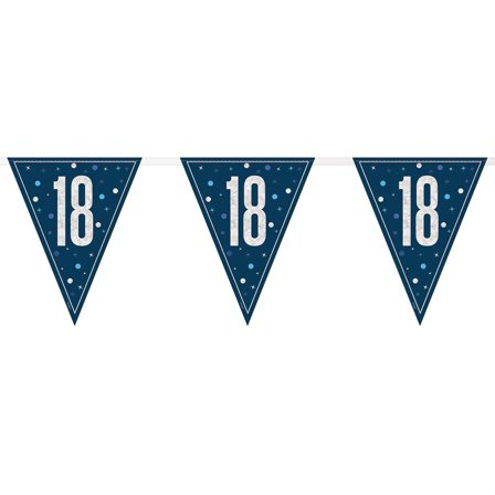 Flaggirlander 18 år Blå & Sølv