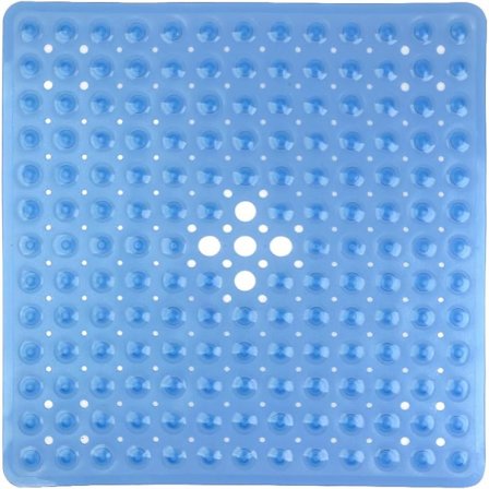 53×53 cm Skridsikker PVC-brusemåtte, badeværelsesmåtte med sugekopper til køkken og badeværelse