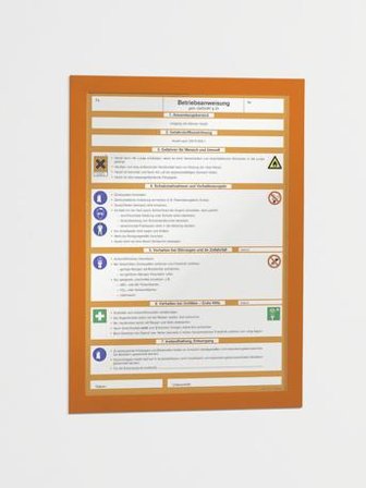DURABLE Informationsrahmen Duraframe A4 2ST Variante: orange, [14]