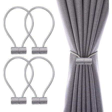 4 stk magnetiske gardinholdere klips tau gardinholder Buc