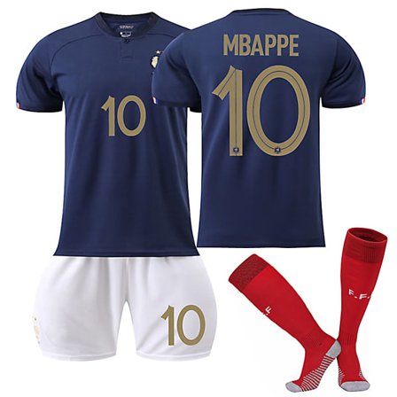 22/23 Ranska Maajoukkue Kotipaita MBAPPE Nro 10 Lasten Jersey-paketti Lapsille-26_paris