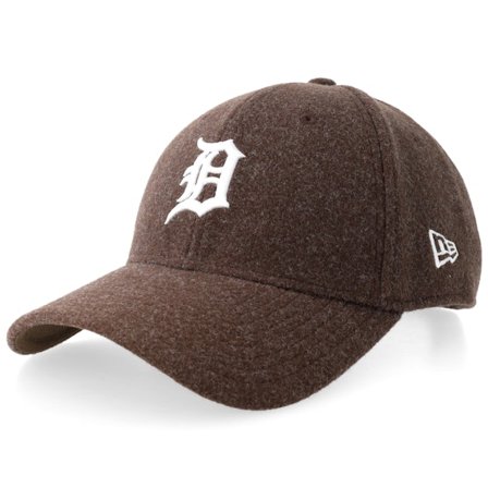 New Era - MLB Braun adjustable Cap - Detroit Tigers Melton Wool 9FORTY Brown Adjustable @ Hatstore