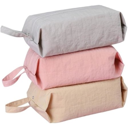 3-pak Rejseopbevaringsposer til Undertøj og Strømper - Vandtæt Organizer med Lynlås