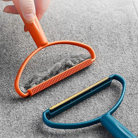 Bærbar hårfjerningsenhed til tøj med støv og kæledyr fra gardiner, tæpper og sofaer i blå og orange