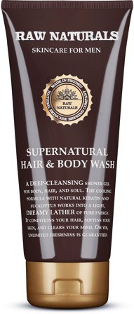 Raw Naturals Supernatural Hair & Body Wash 200 ml, Mænd, Kropspleje, Bad & Brus