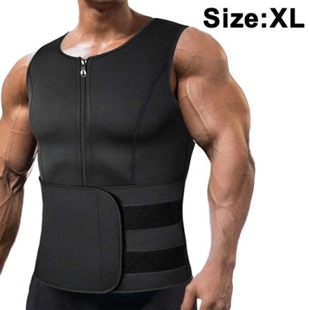 Neopren Sauna Vest med Slankebælte Fitness Korset Sved Vest med Sauna Effekt Shapewear Sved Vest Shapewear Slankende Tank Top (Forseglet Talje