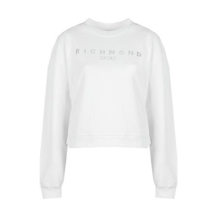 John Richmond, Hoodie Ypers Biały, Kobieta, Rozmiar: M