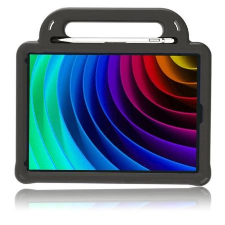 iPad (2018) kolmiokuvioinen lapsiystävällinen kotelo - Musta Black