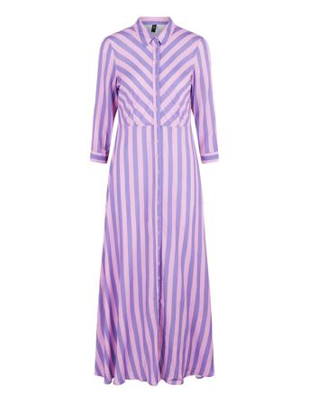 Savanna Ls Long Shirt Dress S. Noos Dresses Shirt Dresses Lilla YAS