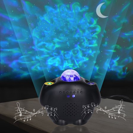 Stjernehimmel-projektor LED hvit galakselys-projektor Sky Night L