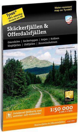Calazo fjellkart Skäckerfjällen & Offerdalsfjällen 1:50 000