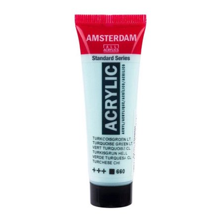 Akrylfärg i tube - Ljus turkosgrön - 660 - Amsterdam - 20ml