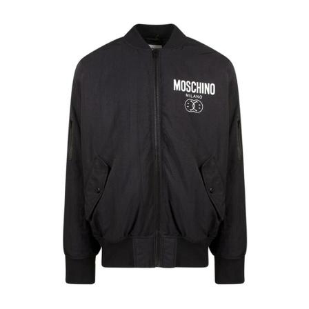 Moschino - Bomberjackor - Svart - Herr - Storlek: L, Herr, Storlek: L
