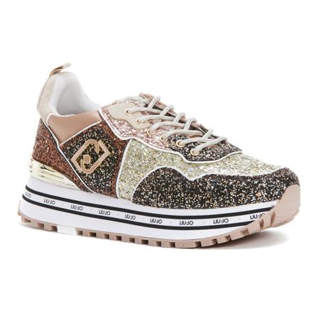 Liu Jo, Liu Jo Sneakers Golden Geel, Dames, Maat:39 EU