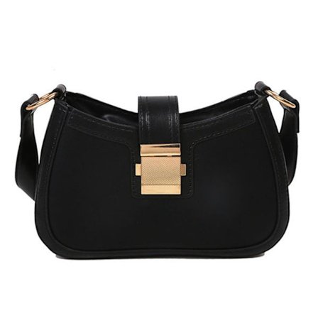 PU skulderveske dame skulderveske stilig avslappet bærbar skulderveske for pendling shopping Fri størrelse