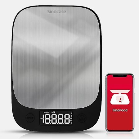 Sinocare 5kg Household Weights Scale Led Electronic Kitchen Scale Food Scale Baking Measurement Accurate Support Ios Android High Quality