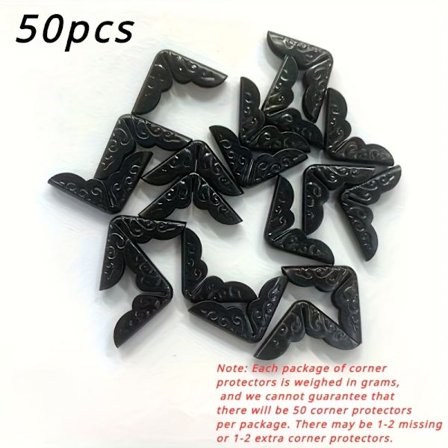 50 st hörnskydd i metall för böcker och album