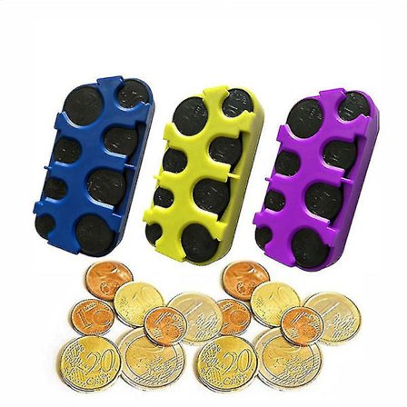 Morsom Euro Myntdispenser Boks Bil Myntveksler Barne Lommebok Plast Lommebok Organizer Mynter Lommer Etuier Oppbevaring