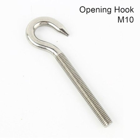 1 stk Saue Øye skrue Bolt Ring ÅPNING HOOK-M10 ÅPNING HOOK-M10