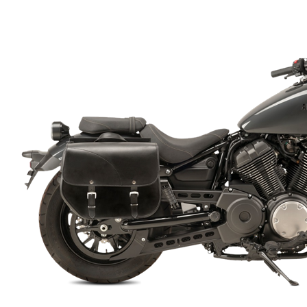 CustomAcces Sant Louis (Without Metallic Plate) Right Saddle Bag incl. Support Black