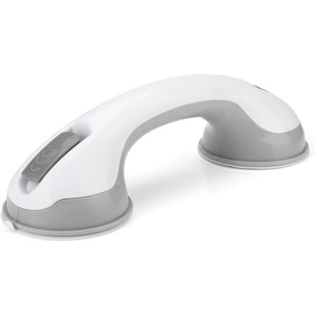 Punch-frit badeværelseshåndtag, badeværelseshåndtag, aftageligt toiletbadeværelseshåndtag, løftehjælp sugekop til hjemmebrug