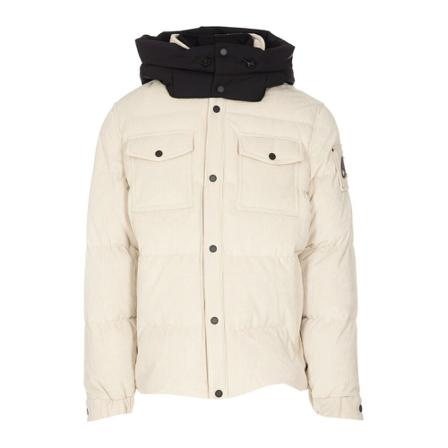 Moose Knuckles, Winter Jackets Biały, Mężczyzna, Rozmiar: M