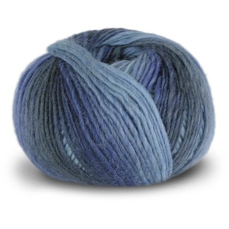 Gjestal Garn Pretty-Print Ullgarn Blåfarget 503, 100g