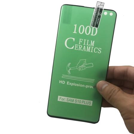 3-PAKK Samsung Galaxy S10 Plus Keramisk skjermbeskytter HD 0,3 mm Transparent/Genomskinlig