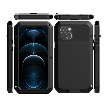 360-Skyddsfodral i Aluminium HEAVY DUTY - iPhone 14 Plus