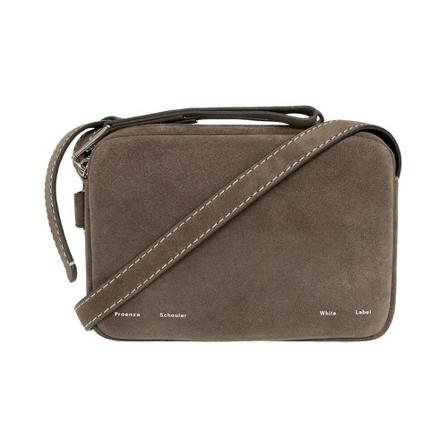 Proenza Schouler, Watts shoulder bag Grijs, Dames, Maat:ONE Size,suede