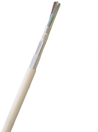 Nexans FQLQ Installasjonskabel 3G 2,5 mm², 450/750 V, hvit 500 m, trommel, Stikkontakter & kabler