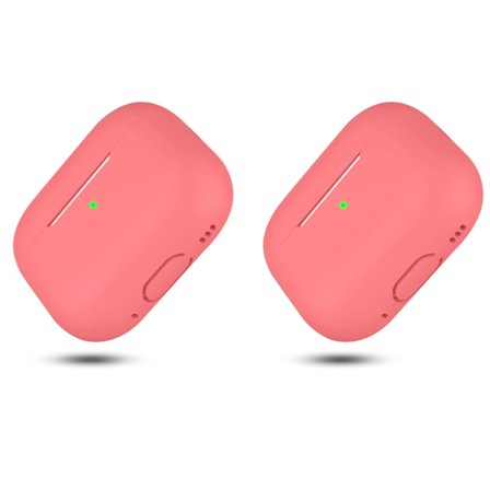 2x Rosa Airpods PRO 2 Silikonskal fodral