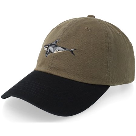 Origami - Green - unconstructed - Cap - Origami Orca Washed Olive/Black Dad Cap - Hatstore
