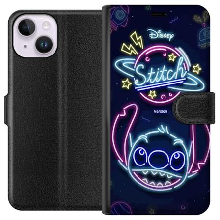 Apple iPhone 15 Tegnebogsetui Stitch Neon