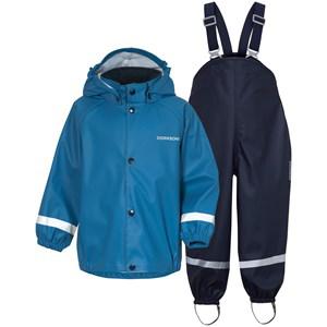 Kids - Didriksons Corn Blue Slaskeman Kids 7 Rain Set 140 cm - Clothing sets - 140 cm - Blue - Mädchen