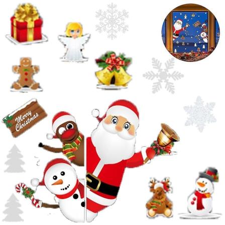 Julevinduesklistermærker Vinduesklistermærker SK9241 Julesticker SK9241 Christmas sticker